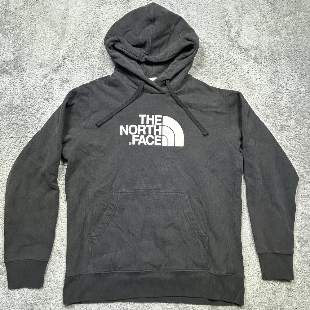 The North Face Hoodie Mens L Black Half Dome Pullover Outdoor *SPOTS
